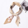 Floral Print Bandana | Silky Neckerchief, Hair Scarf