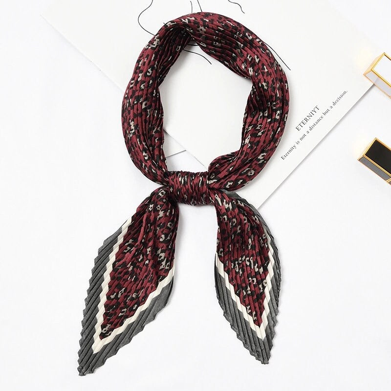 Animal Print Bandana | Silky Hair Scarf Neckerchief