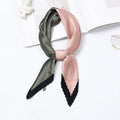 Pink Pleated Twill Scarf | Silky Hair Bandana, Neckerchief