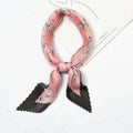 Pink Zebra Print Pleated Bandana | Twill Neckerchief